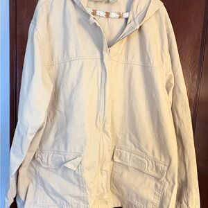 Casual Cream Utility Jacket for Women